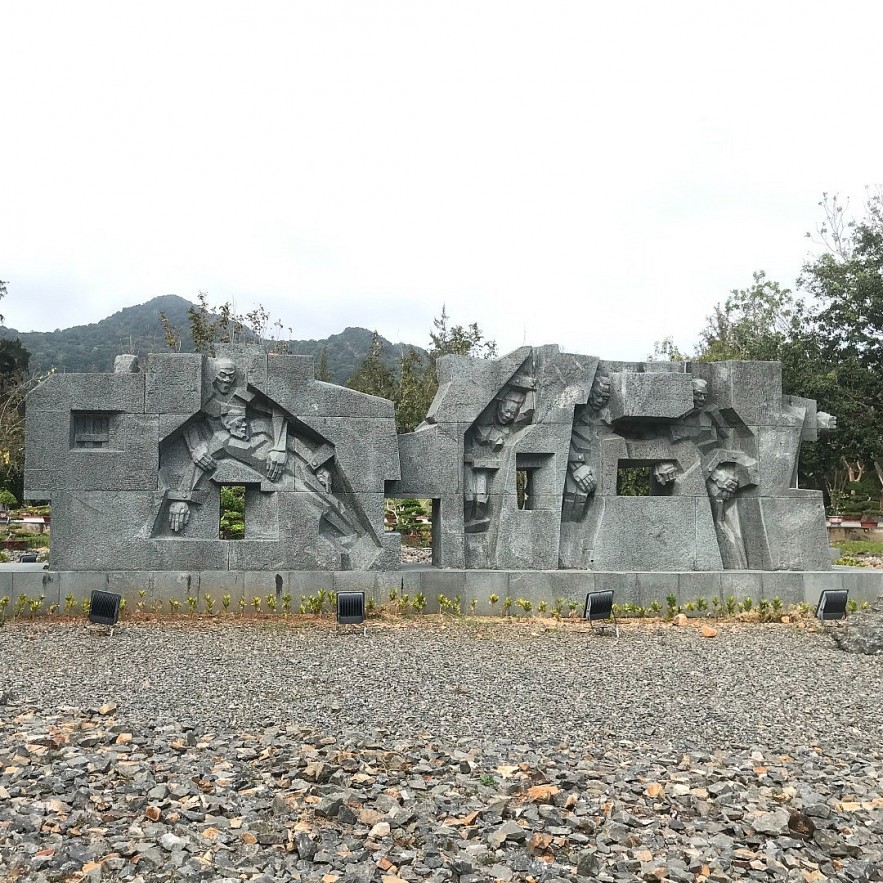 A statue in Hang Duong Cemetery, remembering the tortured lives of Con Dao's prisoners. Photo by Thuy Hang.