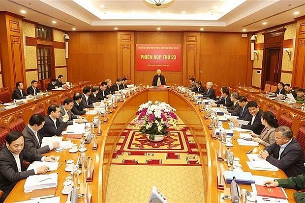 Party General Secretary Nguyen Phu Trong on January 12 chaired the 23rd session of the Central Steering Committee on Prevention and Control of Corruption and Negative Phenomena to review its operation in 2022 and decide its working agenda for this year.