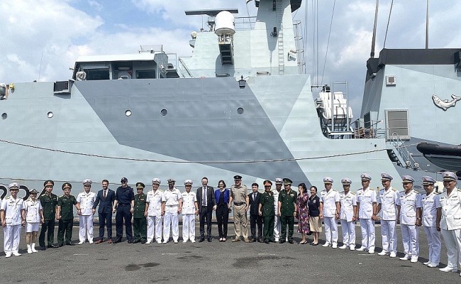 UK Royal Navy Ship Visits Ho Chi Minh City