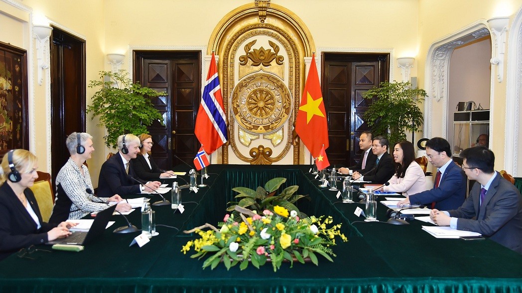 An overview of the ninth Vietnam-Norway political consultation. Photo: VNA
