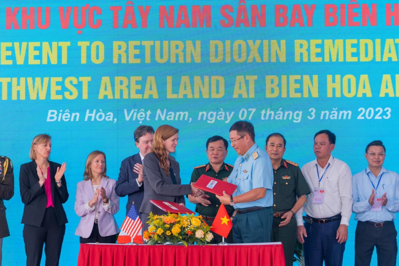 new usd 73 million commitment for dioxin remediation at bien hoa air base announced