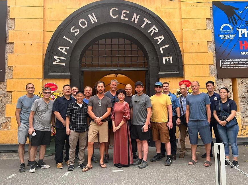Hollywood Stars Visit Hoa Lo Prison in Hanoi