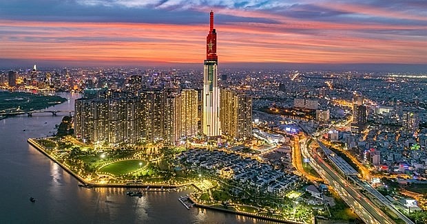 A view of Ho Chi Minh City from above (Photo: VNA)