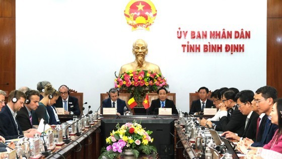 belgian enterprises explore business cooperation with binh dinh province