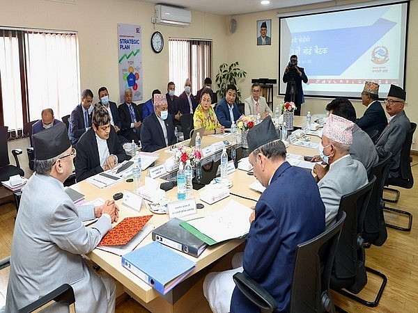 Nepal Prime Minister Pushpa Kamal Dahal holds meeting (Image Credit: Nepal PM Secretariat)