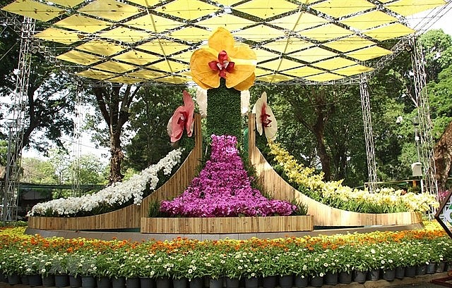 HCM City will host the second Orchid Festival at Tao Đàn Park in District 1 to mark the Hùng Kings Commemoration, the 48th anniversary of South Việt Nam's liberation and Reunification Day (April 30), and International Labour Day (May 1). — VNA/VNS Photo Đinh Hằng