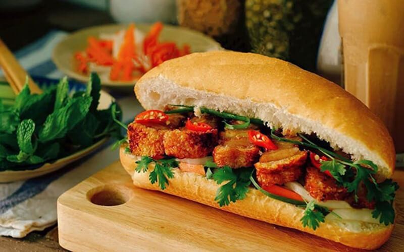 Roasted Pork Bánh Mì.