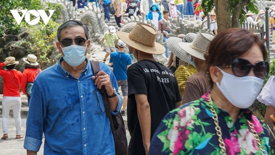 People are encouraged to wear face masks when they venture out to crowded places during the five-day break.
