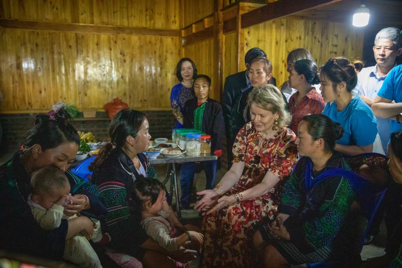 belgiums queen visits vietnam as honorary president of unicef belgium