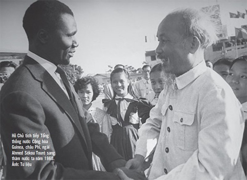 president ho chi minh in the hearts of african people