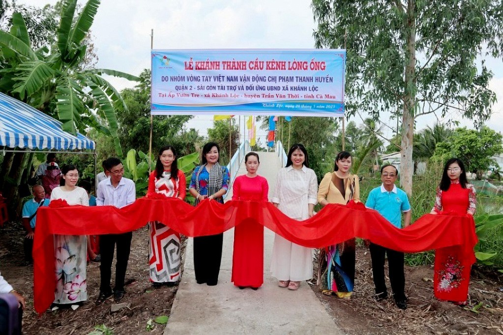 HCM City's Charity Group Builds Two Bridges in Ca Mau Province