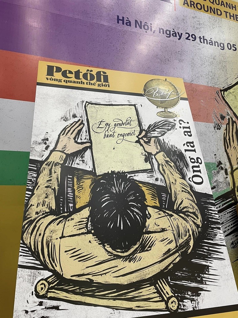  The exhibition, themed at Hungarian poet Sándor Petőfi, will last until June 5 at the National Library of Vietnam. Photo: Embassy of Hungary in Hanoi 