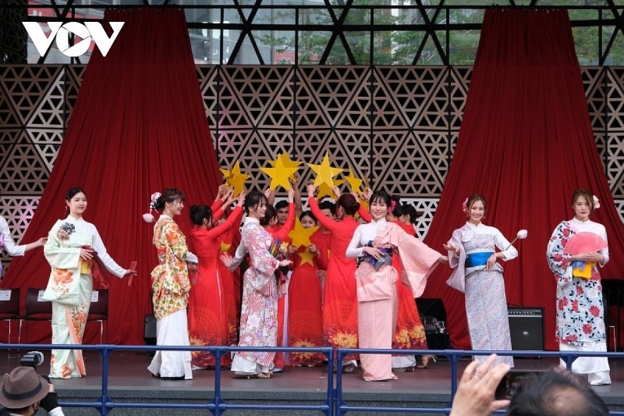 A Vietnam Festival held at Ikebukuro Park in Tokyo, Japan on April 8, 2023.