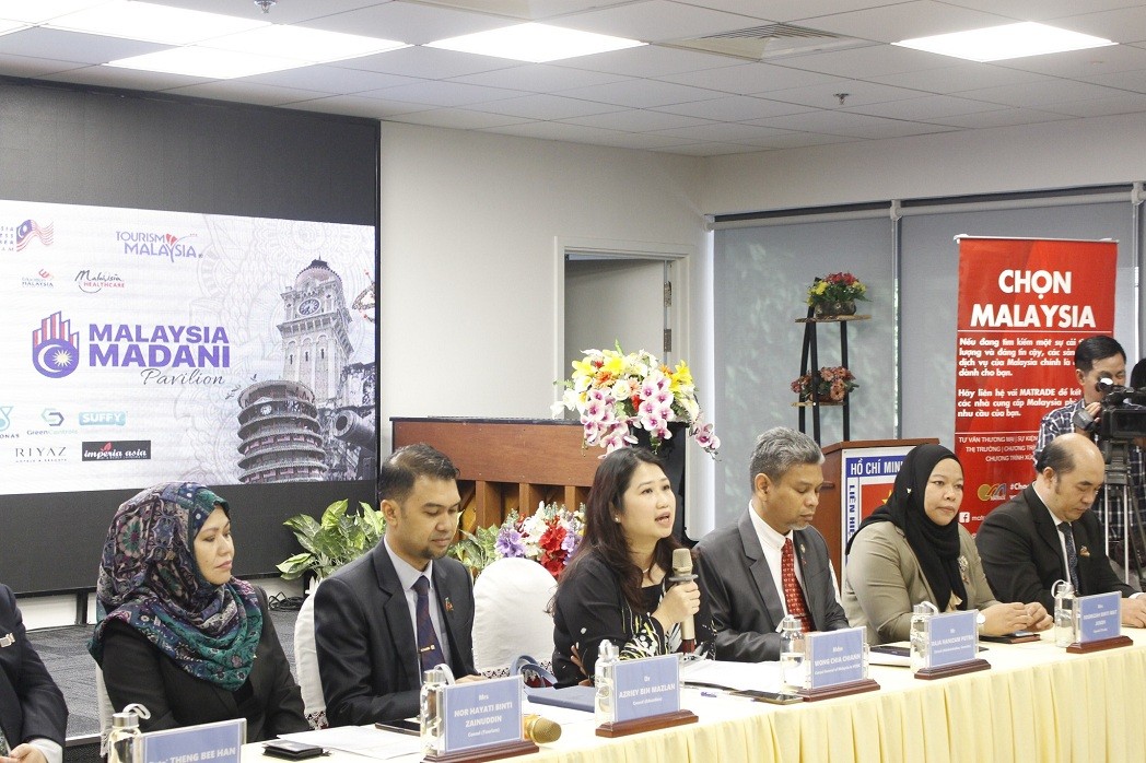 Malaysia Madani Pavilion, an exhibition and business matching programme, is expected to attract around 30 Malaysian businesses in the trade-investment, tourism, and education sectors. Source: HUFO