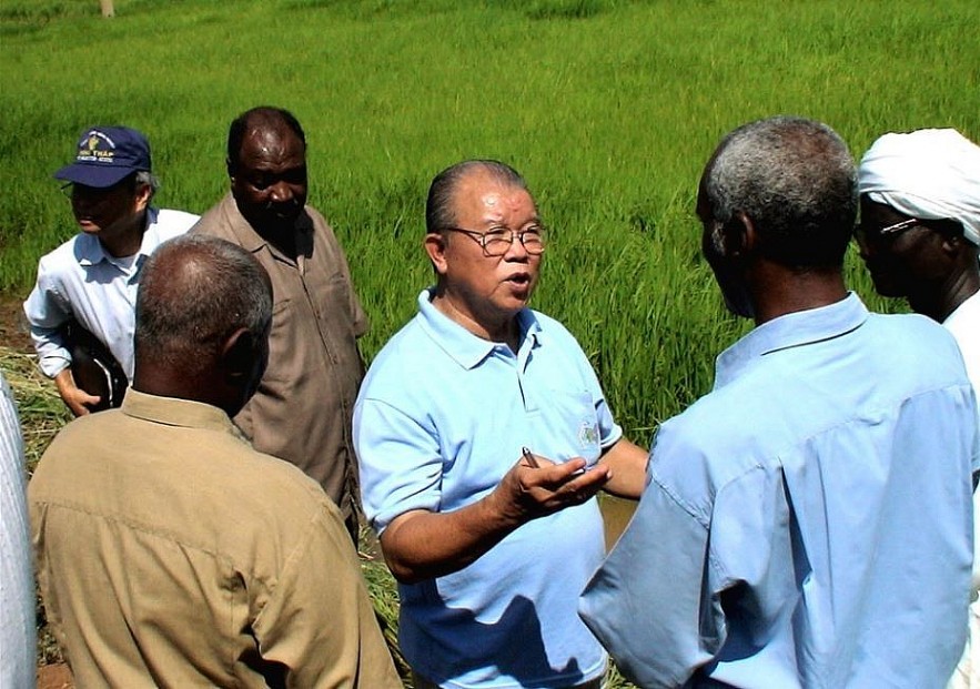 Prof. Vo Tong Xuan Builds Friendship with Sierra Leone Farmers Through Rice Cultivation