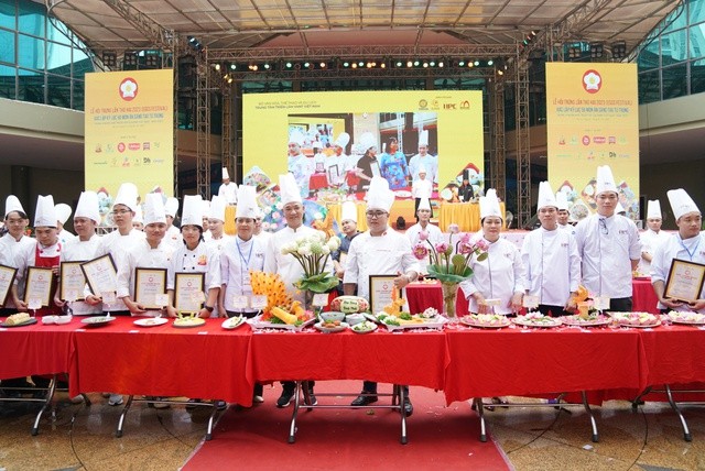 The cheff attending the event. Photo: Toquoc 