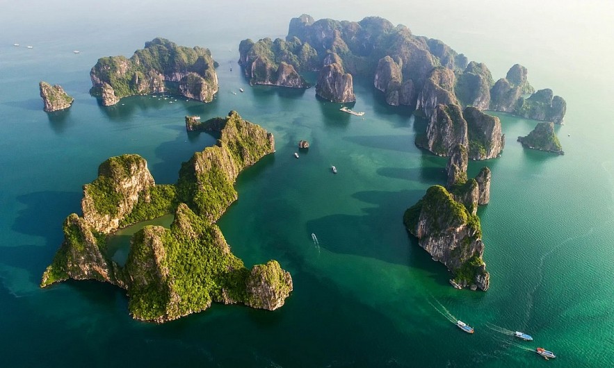 Ha Long Bay tops the list of the 16 UNESCO world heritage wonders throughout Southeast Asia. (Photo: Wanderlust)