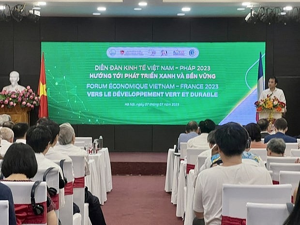 At the Vietnam-France 2023 Economic Forum. (Photo: VGP)