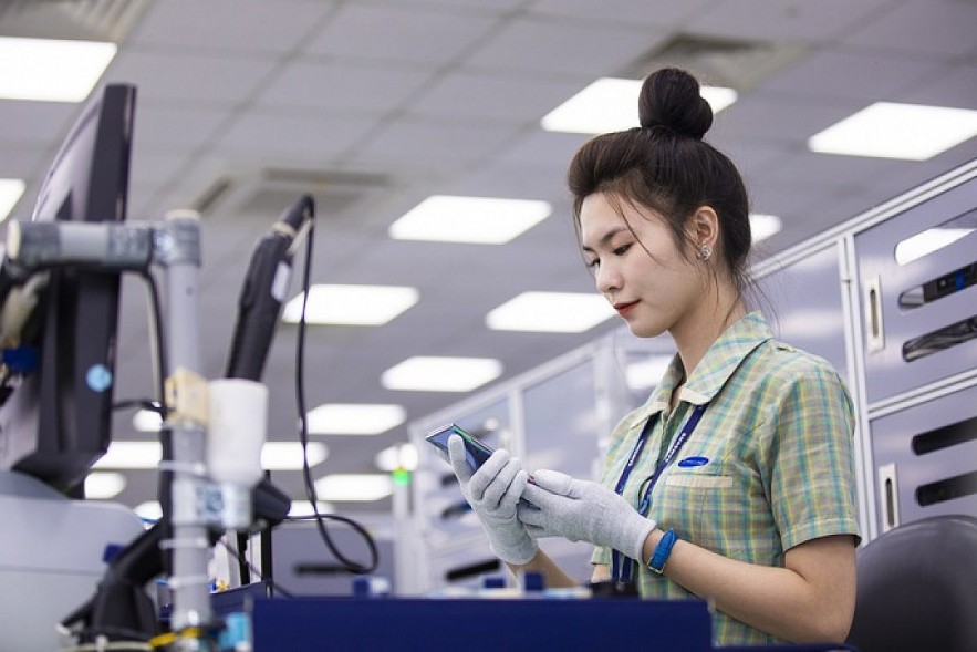 Currently, about 50% of Samsung Group's phones and tablets globally are manufactured in Vietnam. (Photo: nld.com.vn)