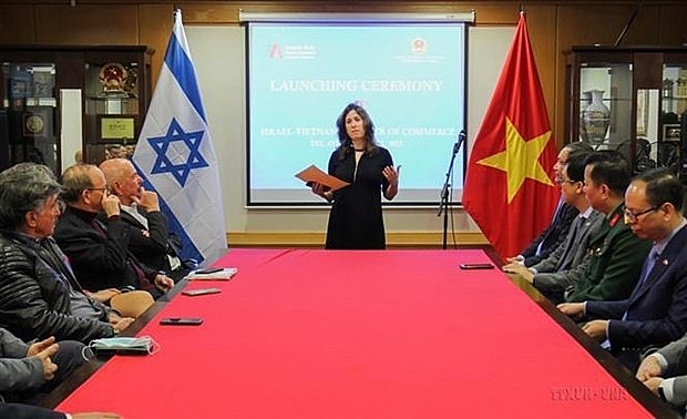 The Vietnamese Embassy in Israel, in collaboration with the Israel-Asia Chamber of Commerce, hold a ceremony on March 22, 2022 to inaugurate the Israel-Vietnam Chamber of Commerce. (Photo:VNA)
