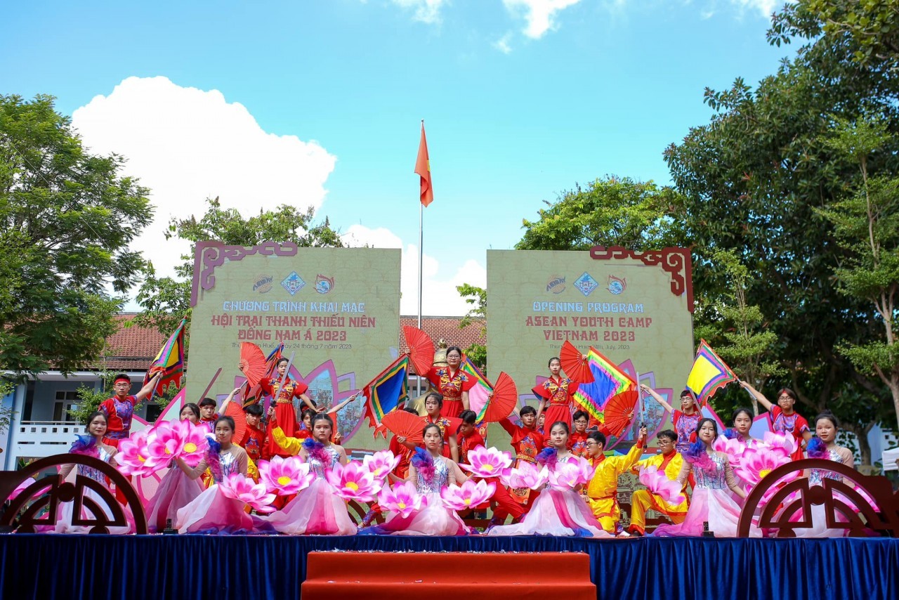 The Opening Ceremony of the Camp.  Photo:Vietnam - Asean Youth Camp 2023