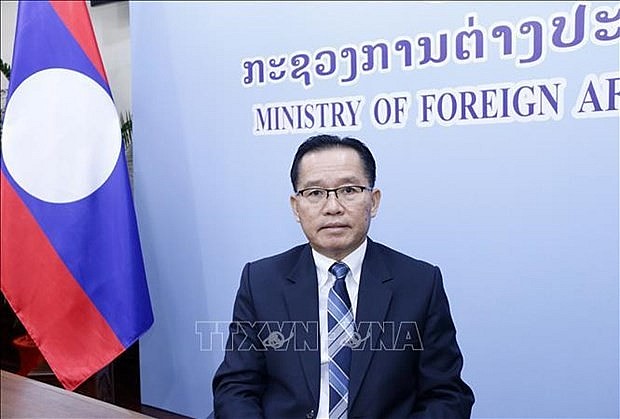 Deputy Minister of Foreign Affairs of Laos Thongphane Savanphet in an interview granted to the Vietnam News Agency (Photo: VNA)