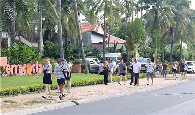International tourists in Phan Thiet City. Photo: VNS