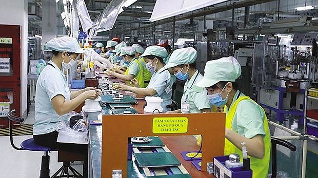 Production at Foster Electric Bac Ninh Co., Ltd at VSIP Bac Ninh.(Photo: baodautu.vn)