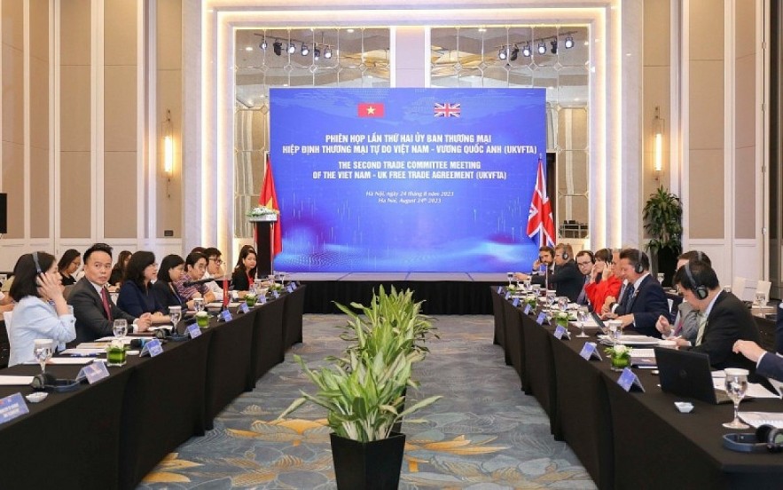 Vietnam and the UK hold the second meeting of the trade committee on the UK - Vietnam free trade agreement to examine the efficiency of the trade pact. (Photo: congthuong.vn)