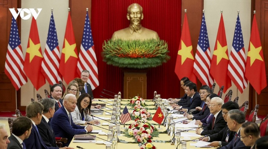 An overview of the high-level talks in Hanoi on September 10 between Vietnamese Party General Secretary Nguyen Phu Trong and US President Joe Biden.