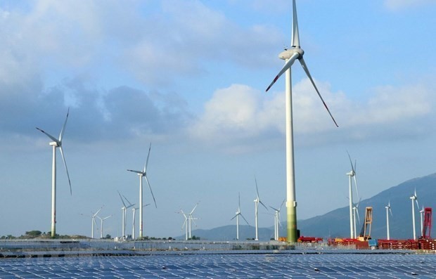 Wind power farm in Ninh Thuan Province. (Photo: Cong Thu/VNA)