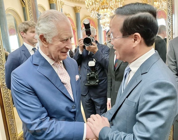 State President Vo Van Thuong met with King Charles III of the UK