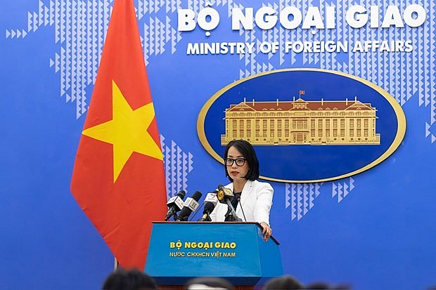 The Foreign Ministry's spokeswoman Pham Thu Hang. (Photo: VNA)