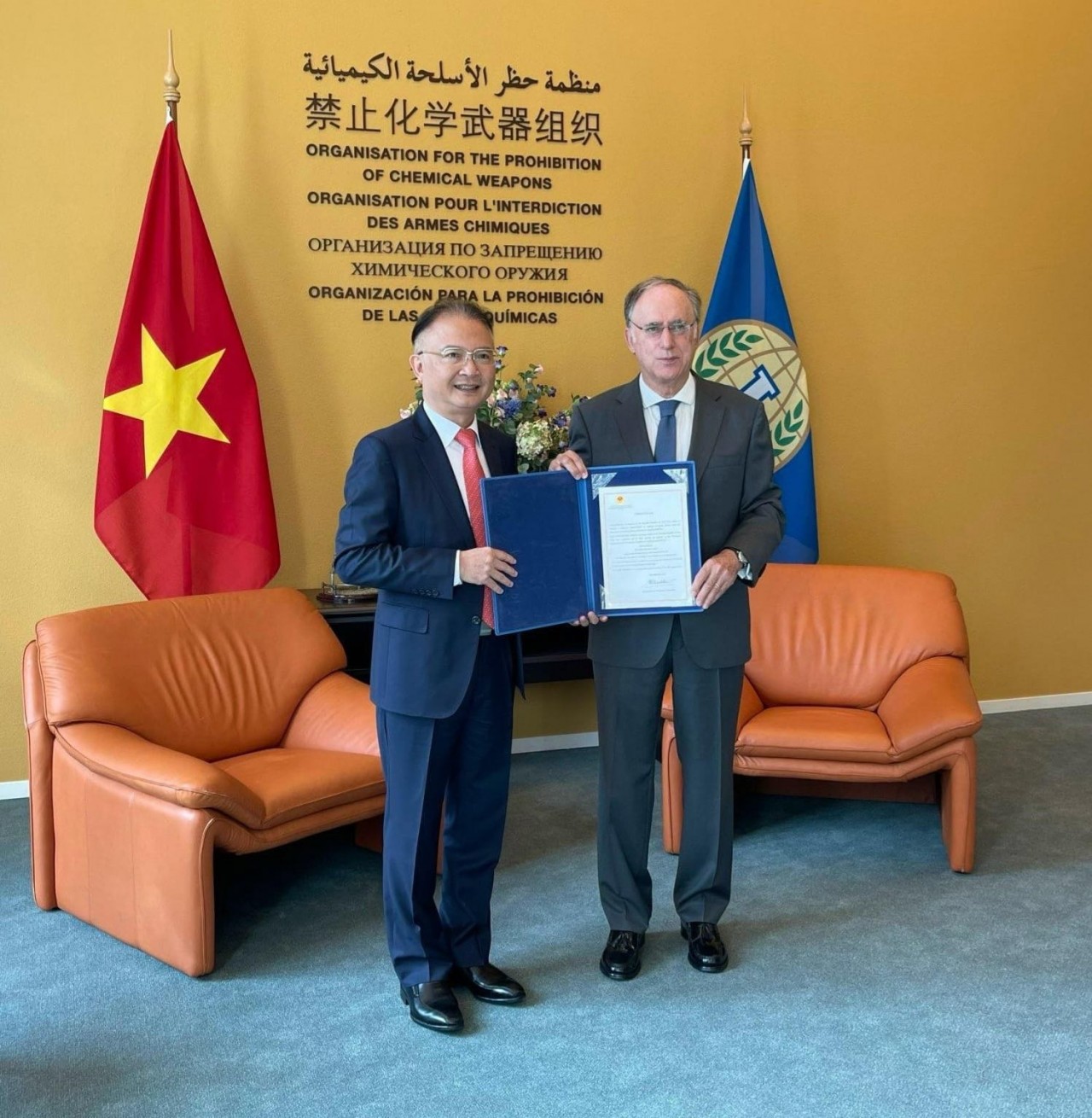 vietnam cooperates more with organization for prohibition of chemical weapons