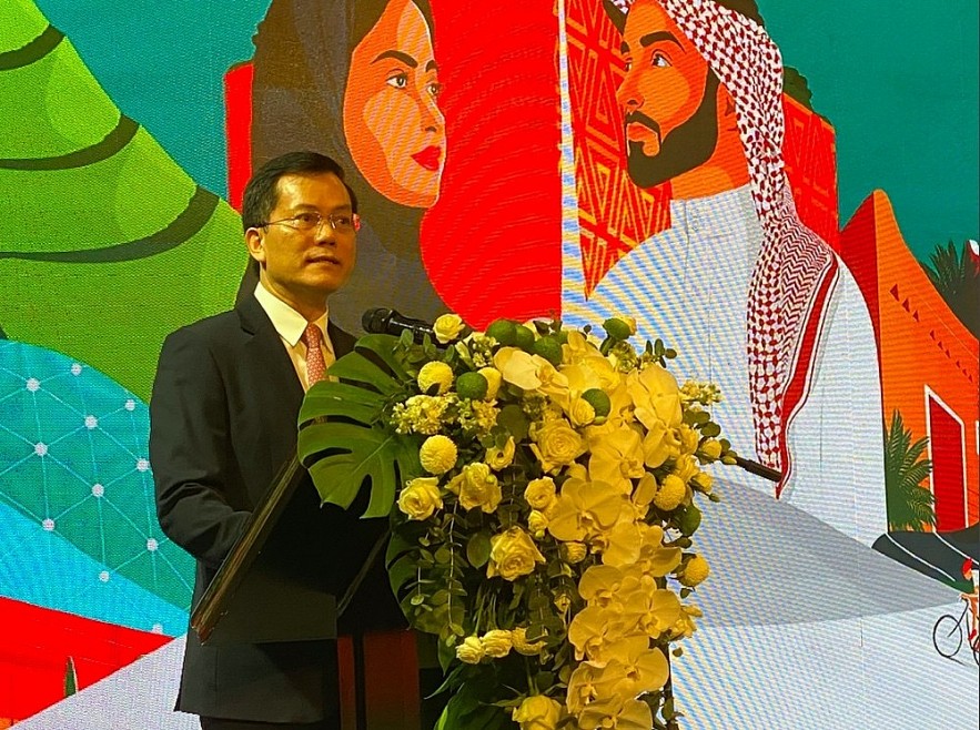 Deputy Minister of Foreign Affairs of Vietnam Ha Kim Ngoc speaks at the function, believing that Saudi Arabia will realise its Saudi Vision 2030. (Photo: TPO)
