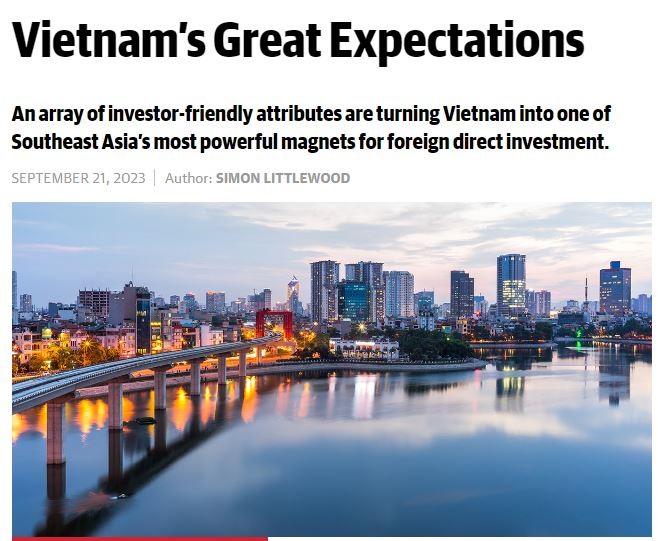 global finance magazine vietnam turning into one of seas most powerful magnets for fdi