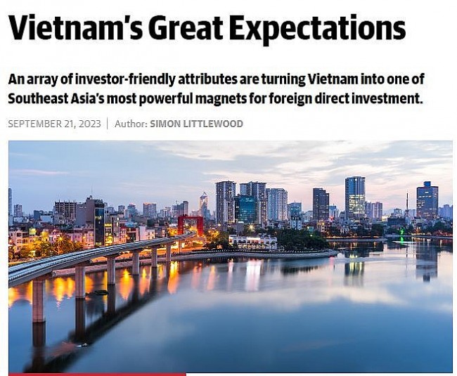 Global Finance Magazine: Vietnam turning into one of SEA's most powerful magnets for FDI