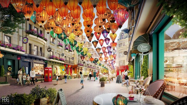 Explore The European-style Carnaby Walking Street In Hanoi