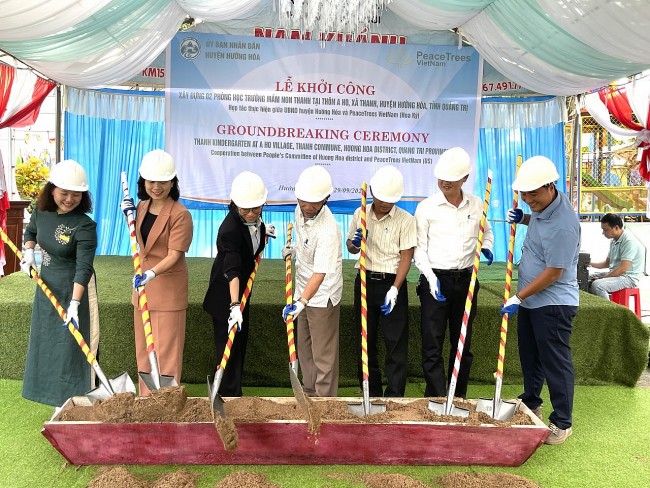 PeaceTrees Vietnam Builds 2 Kindergarten Classrooms in Quang Tri