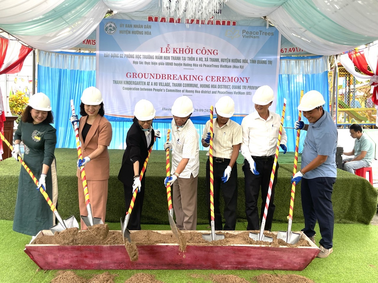 PeaceTrees Vietnam Builds 2 Kindergarten Classrooms in Quang Tri Province