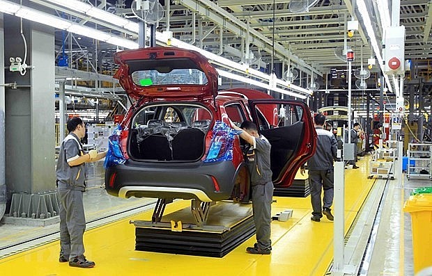 A car assembly factory of Vinfast (Illustrative photo: VNA)