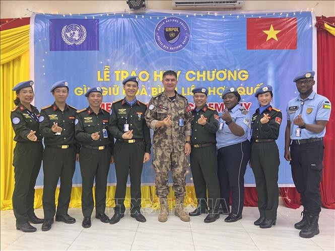 Three Vietnamese Police Officers Honored by UNMISS