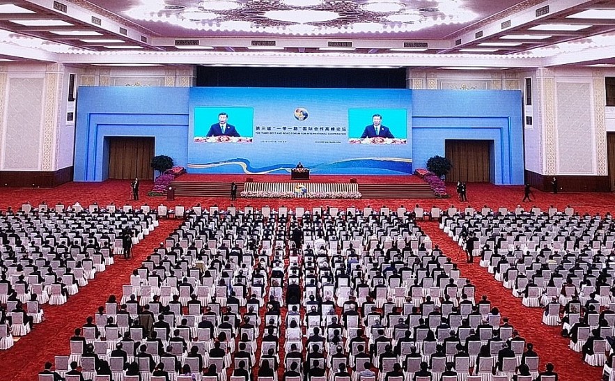 An overview of the opening ceremony of the third Belt and Road Forum in Beijing on October 18.
