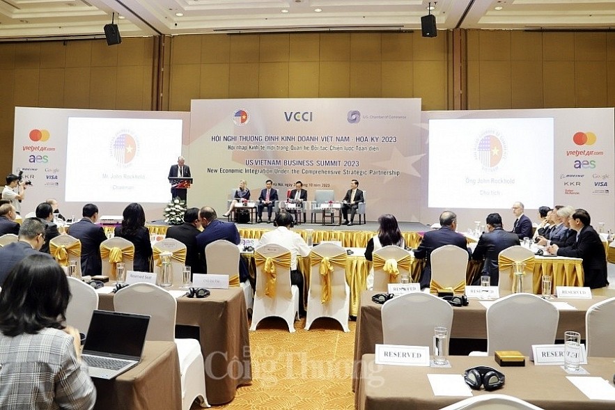 An overview of the US-Vietnam Business Summit (Photo: congthuong.vn)