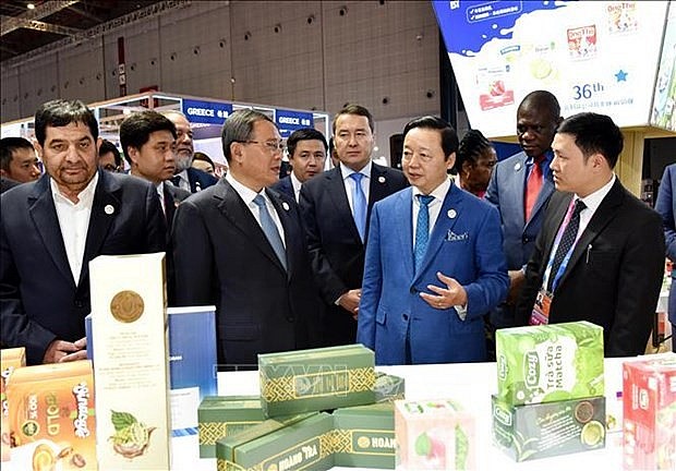 Apart from a 256sq.m national pavilion of Vietnam as an honourary country at the expo, there are 34 booths by prestigious Vietnamese businesses. (Photo: VNA)