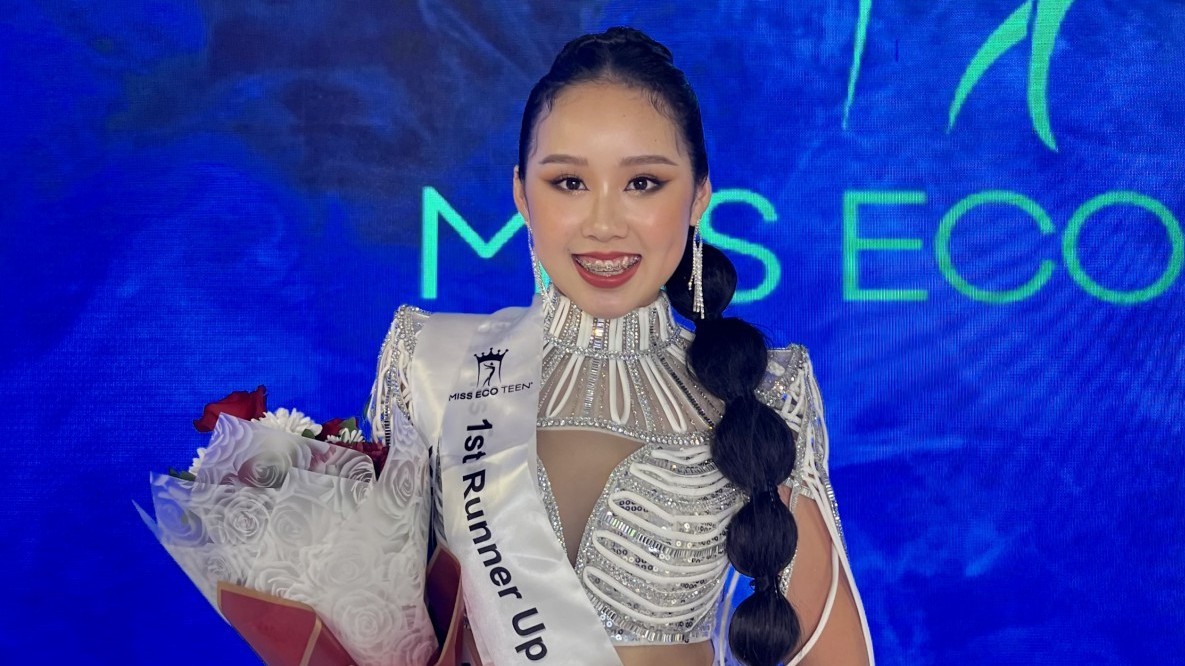 Viet Teen Crowned First Runner-up at Miss Eco Teen International 2023