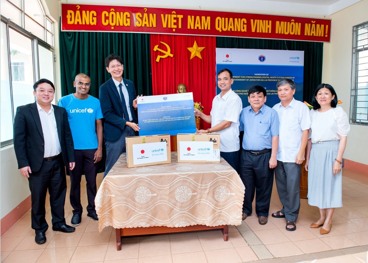 japan unicef support digital health system in vietnam