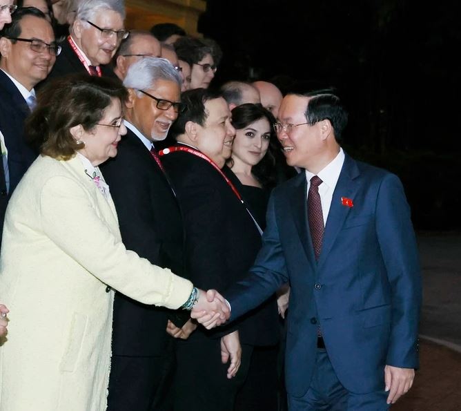 president vo van thuong vietnam participates in global humanitarian movement