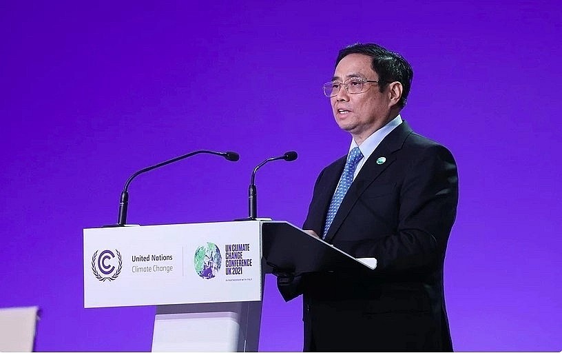 Prime Minister Pham Minh Chinh speaks at the 26th UN Climate Change Conference (COP26) 