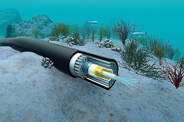 A submarine cable. Photo: VNS